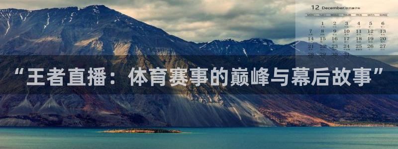 “王者直播：体育赛事的巅峰与幕后故事”