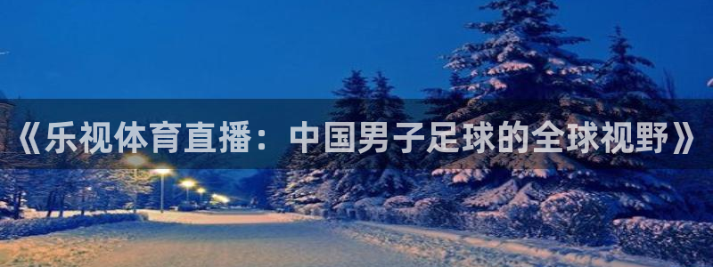 《乐视体育直播：中国男子足球的全球视野》